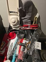 Group shot of all kitchen tools in lot