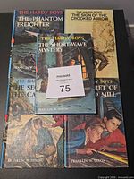 Front covers of all five Hardy Boys books