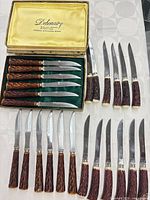 Boxed Debonair knives plus additional knives grouped by style