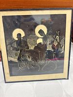 Front view of framed print showing artwork detail