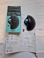 Mouse, USB receiver, box and documentation laid out