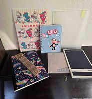 Group shot of all seven stationery items