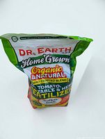 Front view of sealed Dr. Earth Home Grown Organic & Natural 4-6-3 fertilizer bag