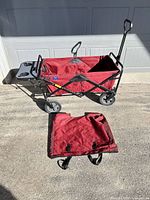 wagon fully opened with tray attached and fabric insert removed