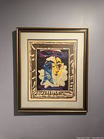 Full view of framed Picasso print