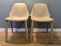 Front view of both chairs side by side