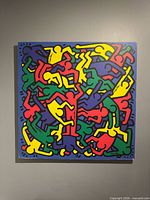 Full view of Keith Haring Untitled print on wall