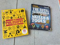 Both hardcover books front covers visible