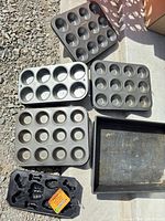 All six bakeware pieces displayed together