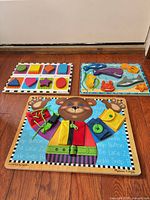 All three wooden boards displayed together