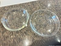 Both pie plates side by side on countertop