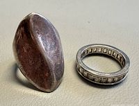 Both rings together front view