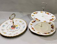 Both pastry stands side-by-side showing overall designs