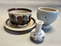 Group shot of all four ceramic pieces