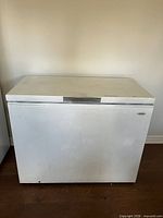 Front view of Danby chest freezer showing overall appearance