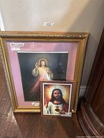 Both framed prints showing relative sizes and designs