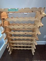 Front view of entire wine rack