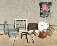 Group shot of all décor items laid out