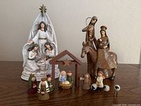 Group shot of all nativity items