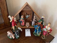 Full set on display showing stable and all figures