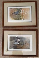 Both framed prints stacked for full view