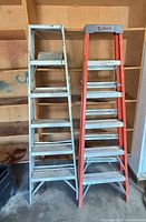 Front view of both ladders side by side