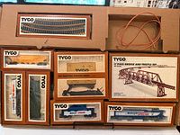 Overall set in original Tyco insert showing all boxed components