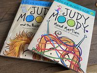 Front covers of both Judy Moody books showing titles and artwork