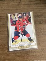 Front of Alex Ovechkin Upper Deck O-Pee-Chee Glossy card