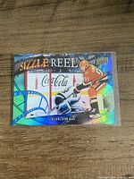 Front view of Leo Carlsson Sizzle Reel Upper Deck trading card
