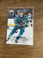 Front of Upper Deck Young Guns Cam Lund hockey trading card