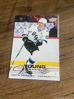 Front of Upper Deck Young Guns Dmitri Simashev card