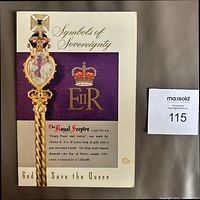Front cover showing Symbols of Sovereignty graphics and EIIR monogram