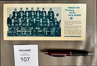 Front showing team photo and title 1969-70 Tulsa Ice Oilers