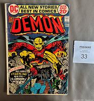 Front cover showing The Demon No.1 comic with 20¢ price