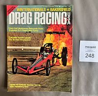 Front cover showing Winternationals & Bakersfield Drag Racing USA June 1973 issue
