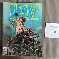 Front cover of October 1977 Heavy Metal magazine issue 7