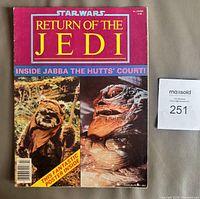 Front cover of 1983 Star Wars Return of the Jedi magazine