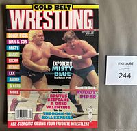 Front cover showing title, wrestlers and date
