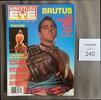 Front cover showing Brutus Beefcake and list of featured wrestlers