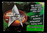 Front of shrink-wrapped Season Seven card set sleeve