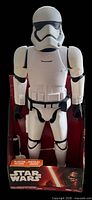 Front view of boxed 18" Stormtrooper figure showing overall appearance and Star Wars branding