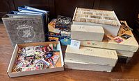 Binders, monster boxes, trays of loose cards