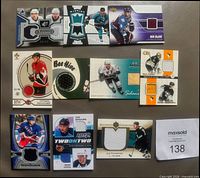 All ten jersey cards laid out showing swatches and player images