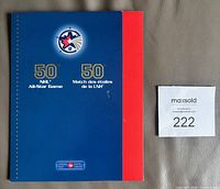 Front cover of presentation folder showing 50th NHL All-Star Game logo