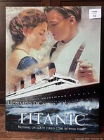 Front view of laminated Titanic 1997 movie poster showing full artwork and laminate finish