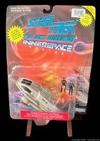 Front of sealed Shuttlecraft Goddard playset on card