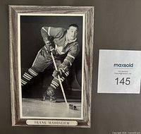 Front of Frank Mahovlich Beehive Group 3 photo showing image, border and name caption