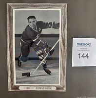 Front view of the Beehive George Armstrong photo showing full image and printed border