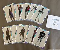 All 10 Bo Knows cards displayed face up